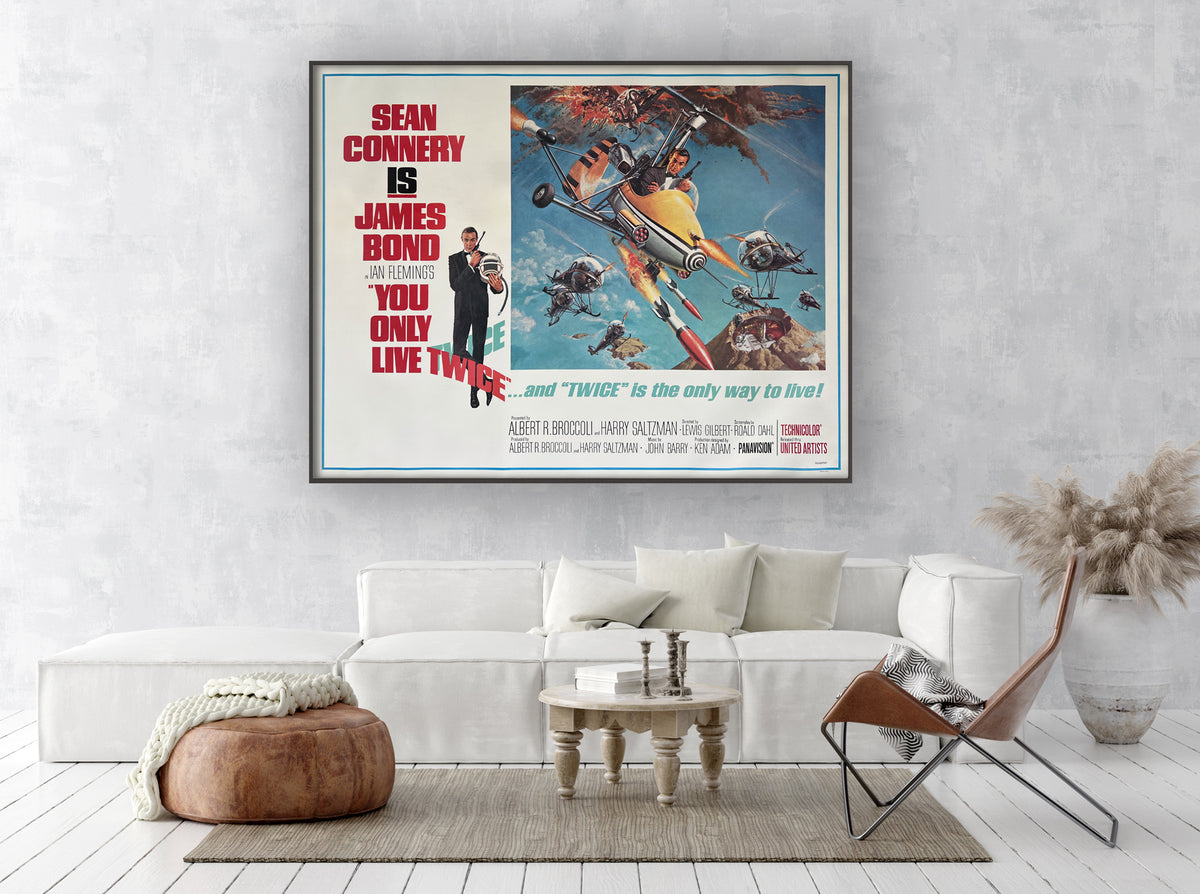 You Only Live Twice 1967 US Subway Little Nellie Style B Film Movie Poster, Robert McGinnis