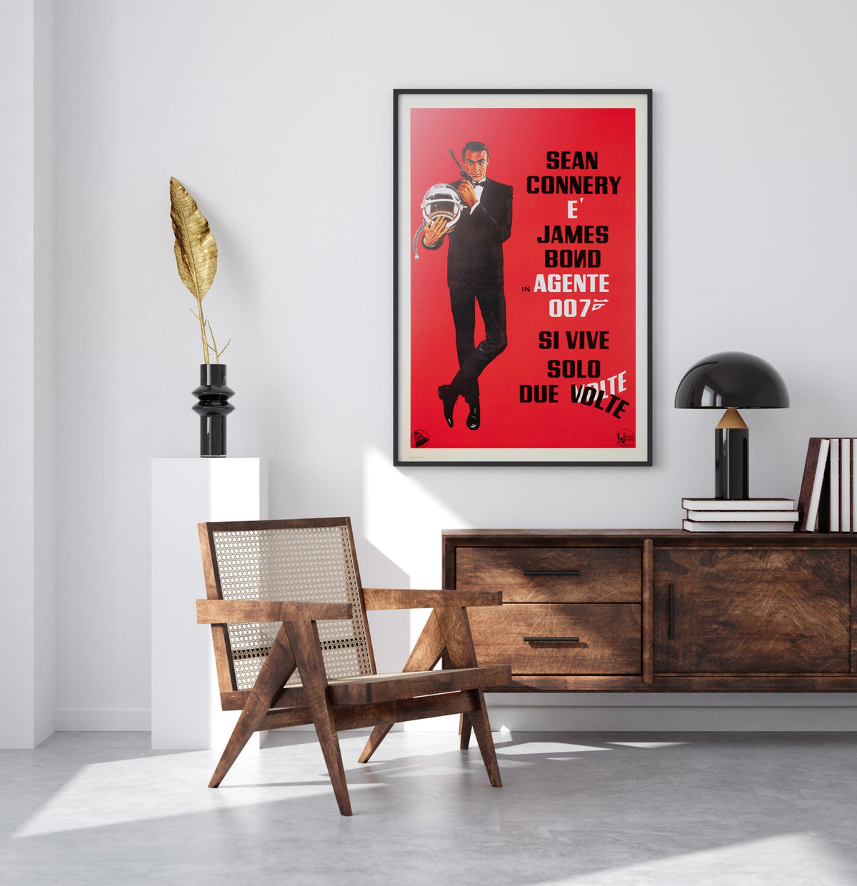 You Only Live Twice R1970s Italian Commercial Film Movie Poster, Robert McGinnis James Bond