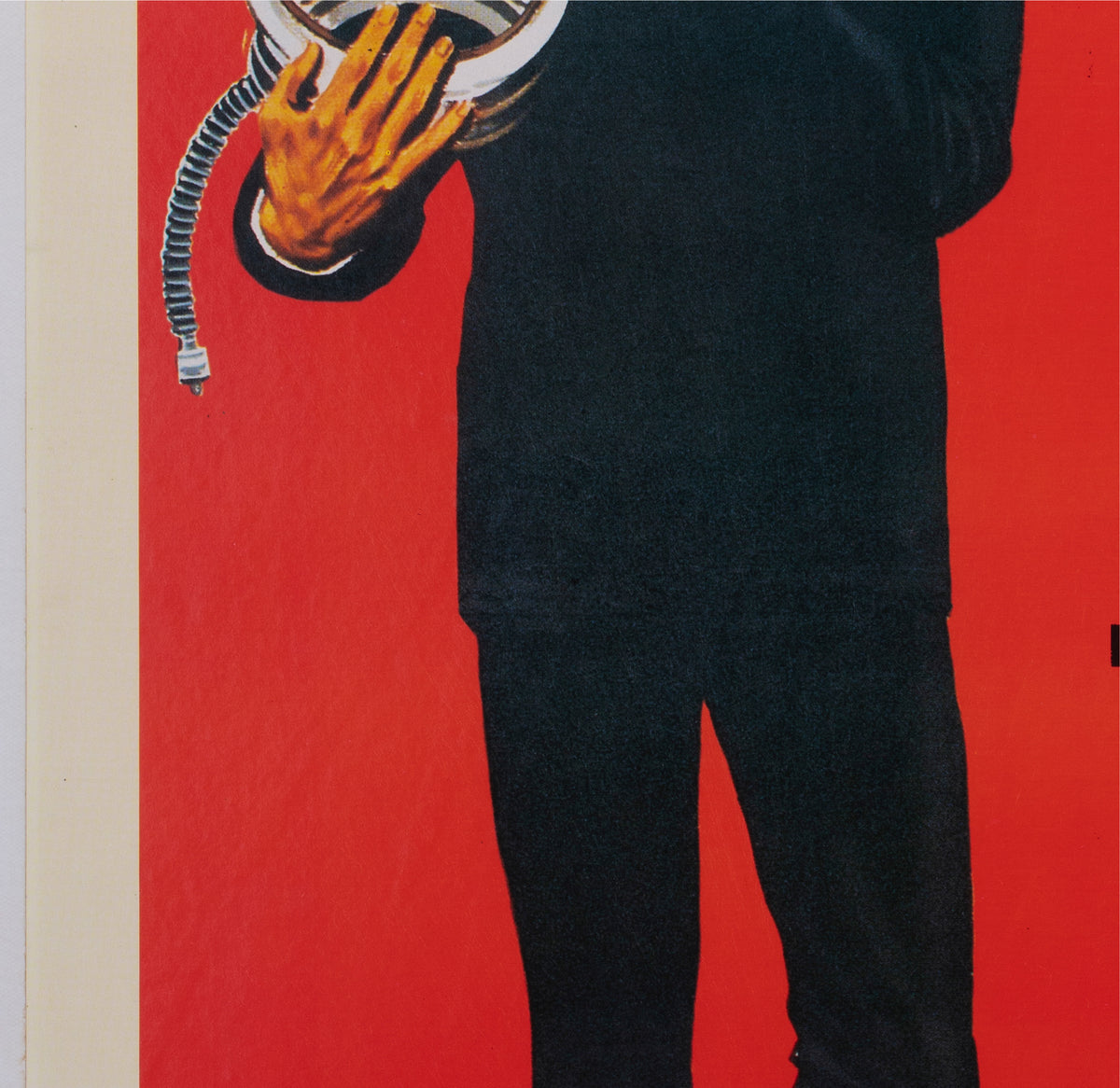 You Only Live Twice R1970s Italian Commercial Film Movie Poster, Robert McGinnis James Bond - detail