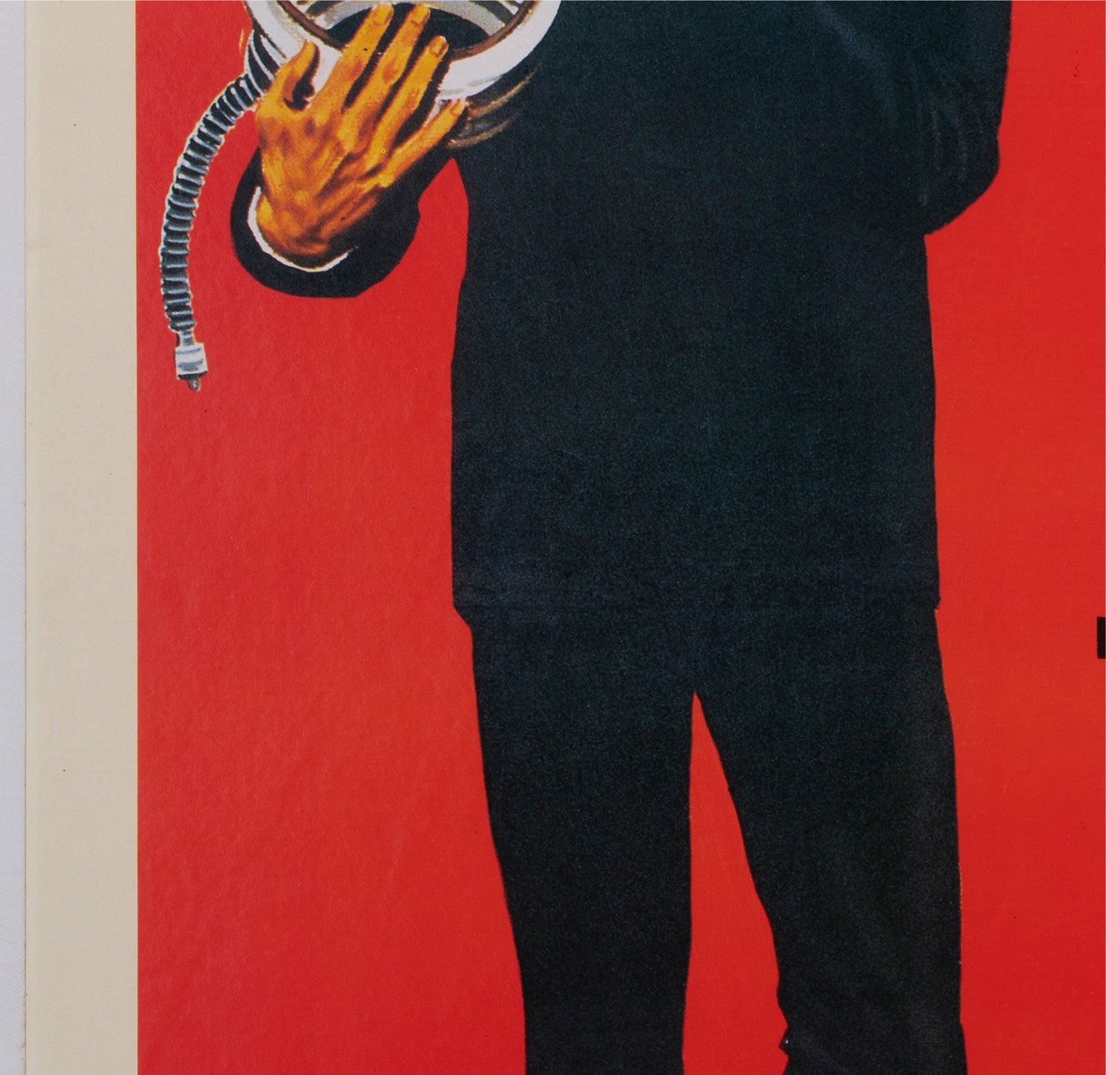 You Only Live Twice R1970s Italian Commercial Film Movie Poster, Robert McGinnis James Bond - detail