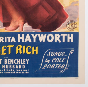 You'll Never Get Rich 1941 US 1 Sheet Style B Film Movie Poster - detail