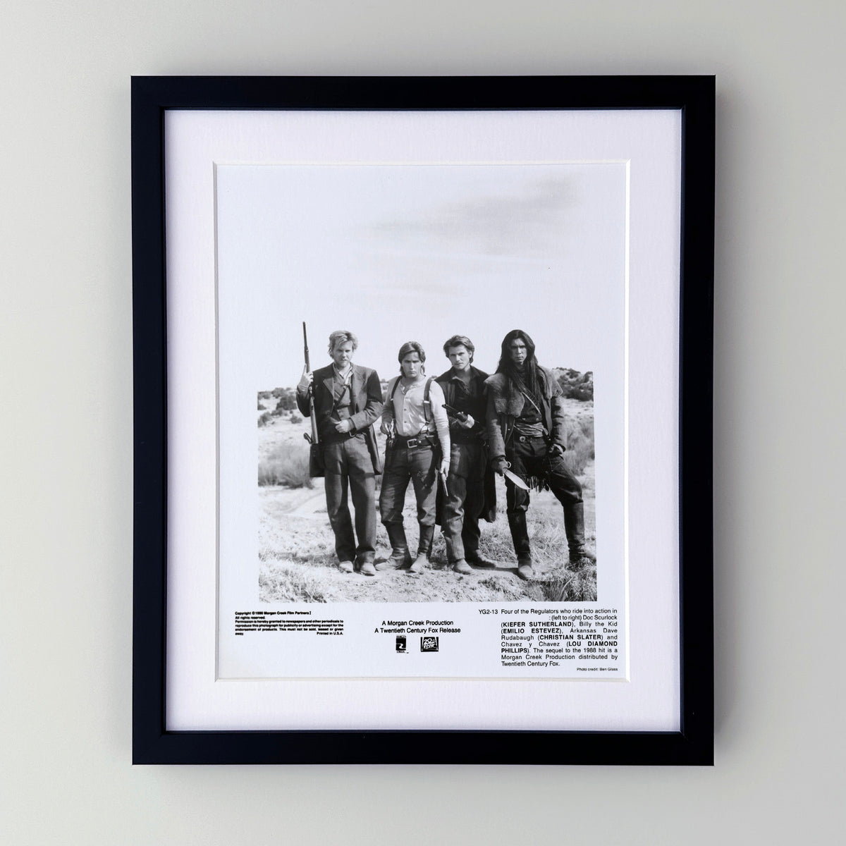 Young Guns 1988 Publicity Film Movie Press Still Framed