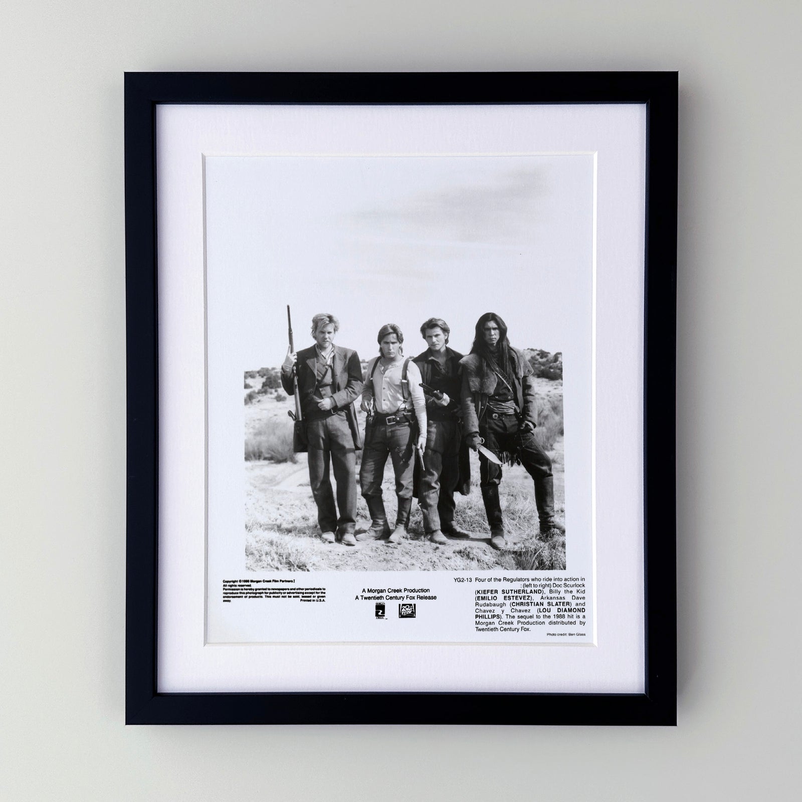 Young Guns 1988 Publicity Film Movie Press Still Framed