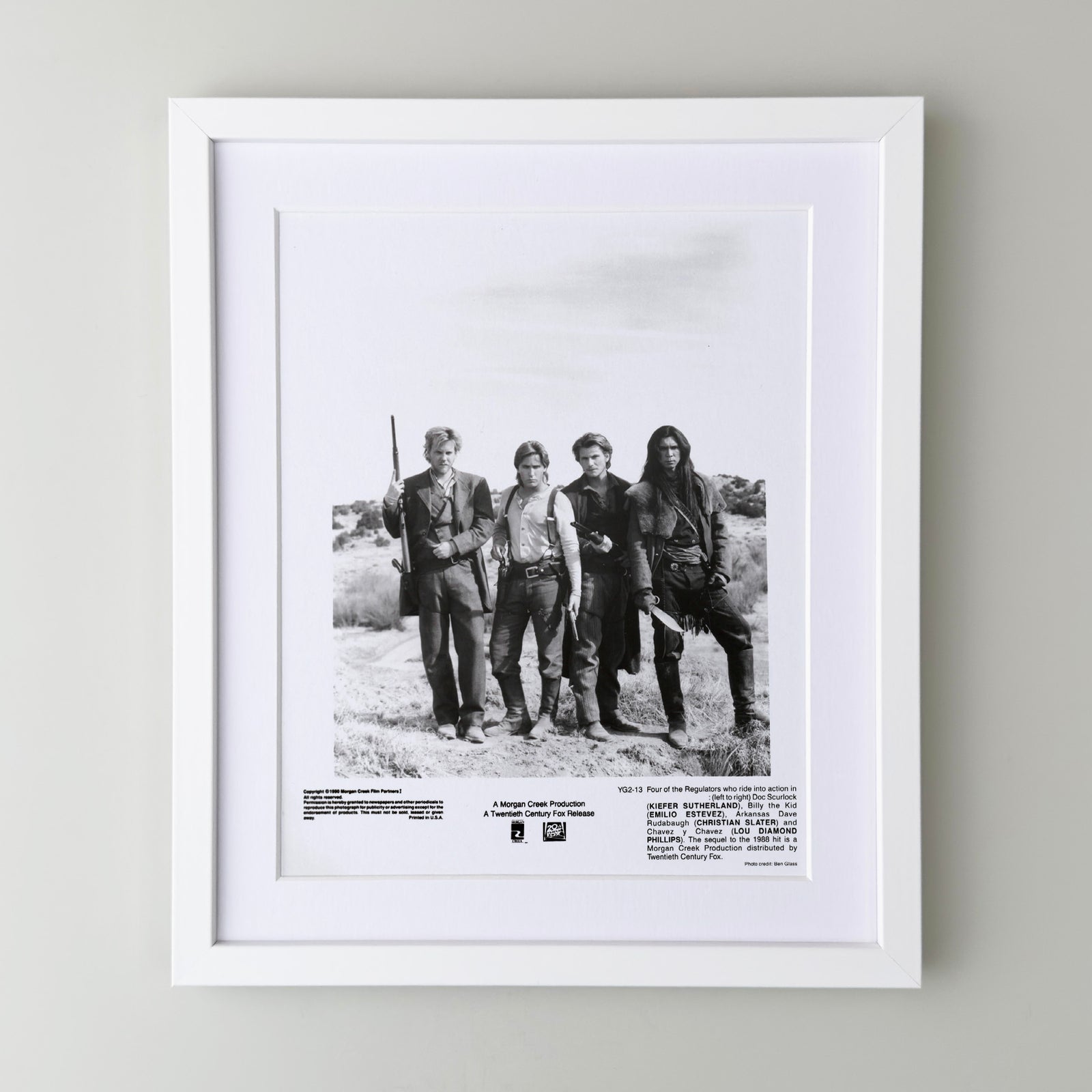 Young Guns 1988 Publicity Film Movie Press Still Framed