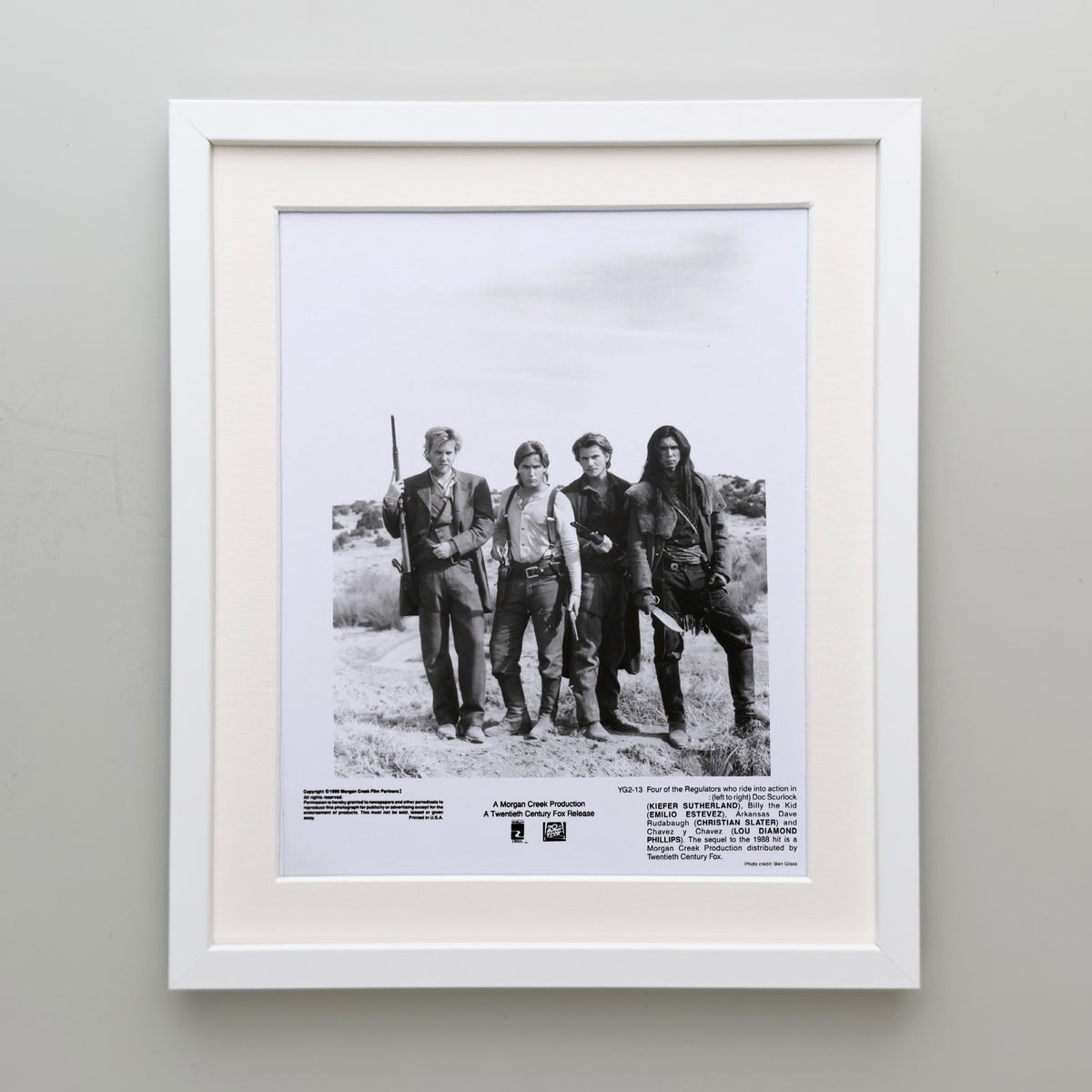 Young Guns 1988 Publicity Film Movie Press Still Framed