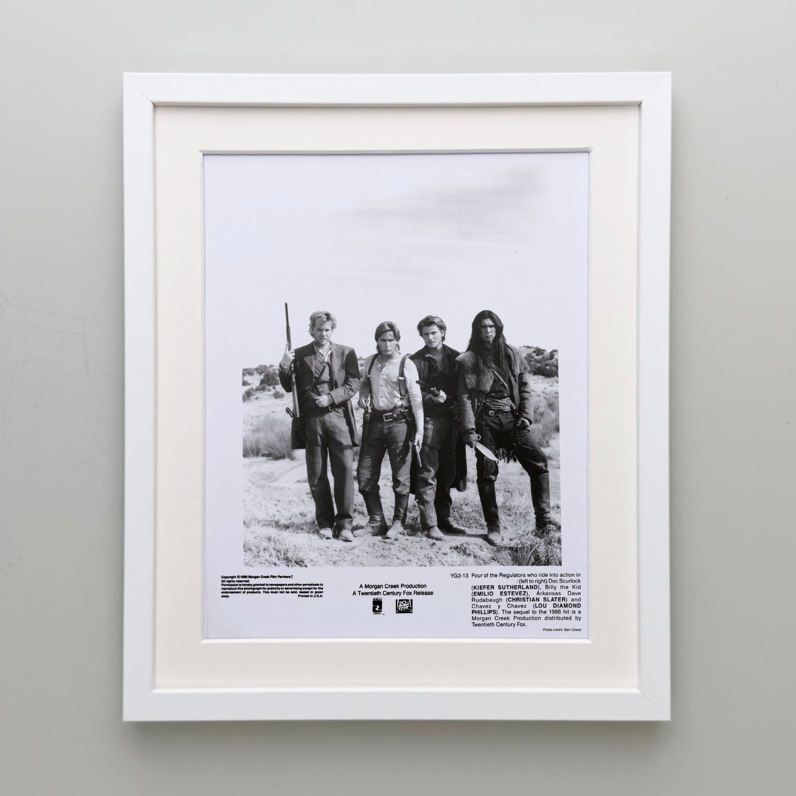 Young Guns 1988 Publicity Film Movie Press Still Framed