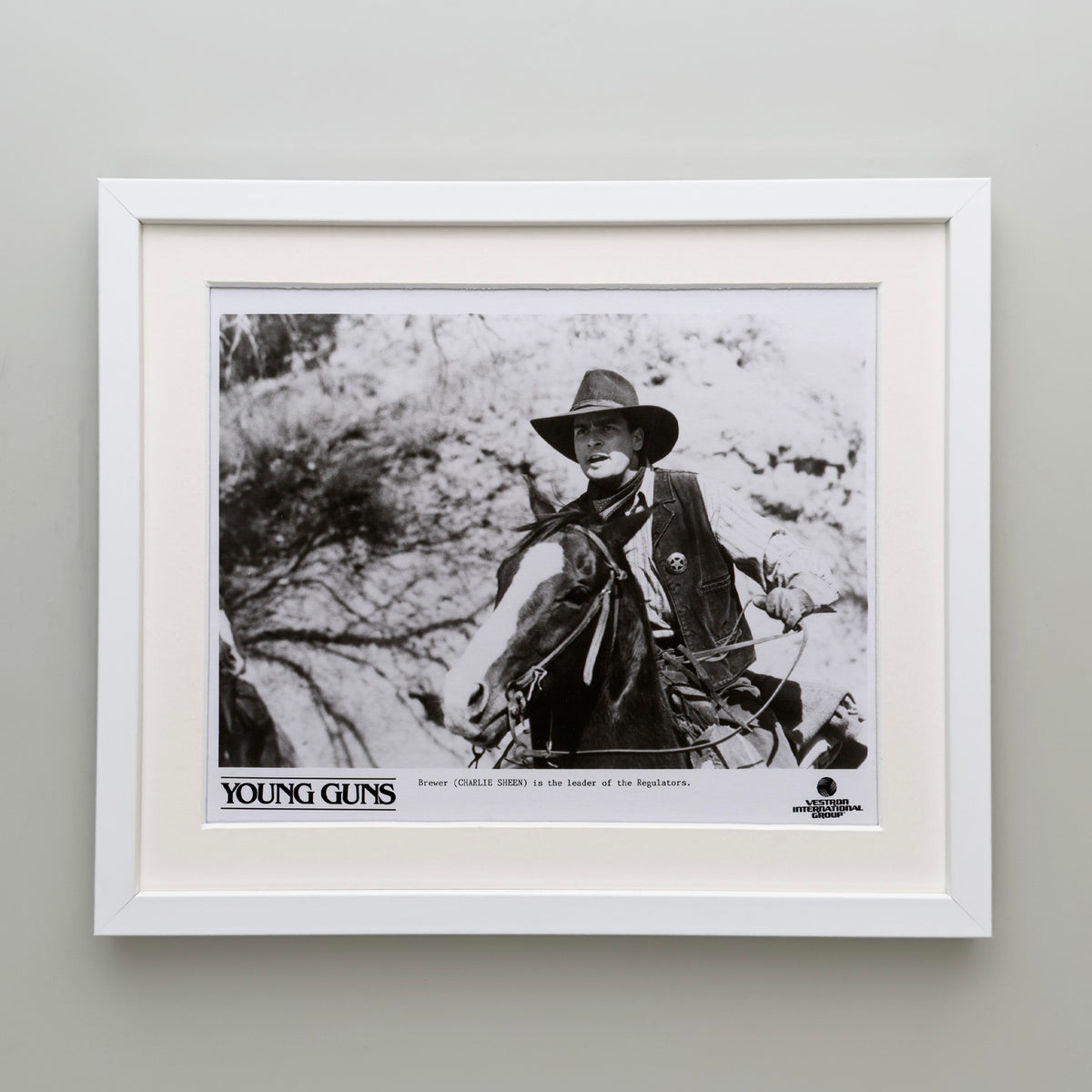 Young Guns (1988) Film Movie Press Publicity Still Framed