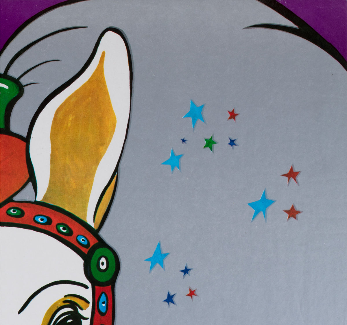 ZIRKUS Colourful Horse 1970s Polish Circus Poster, Szemelowski - detail