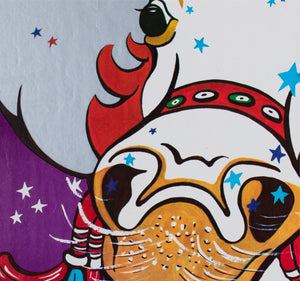 ZIRKUS Colourful Horse 1970s Polish Circus Poster, Szemelowski - detail