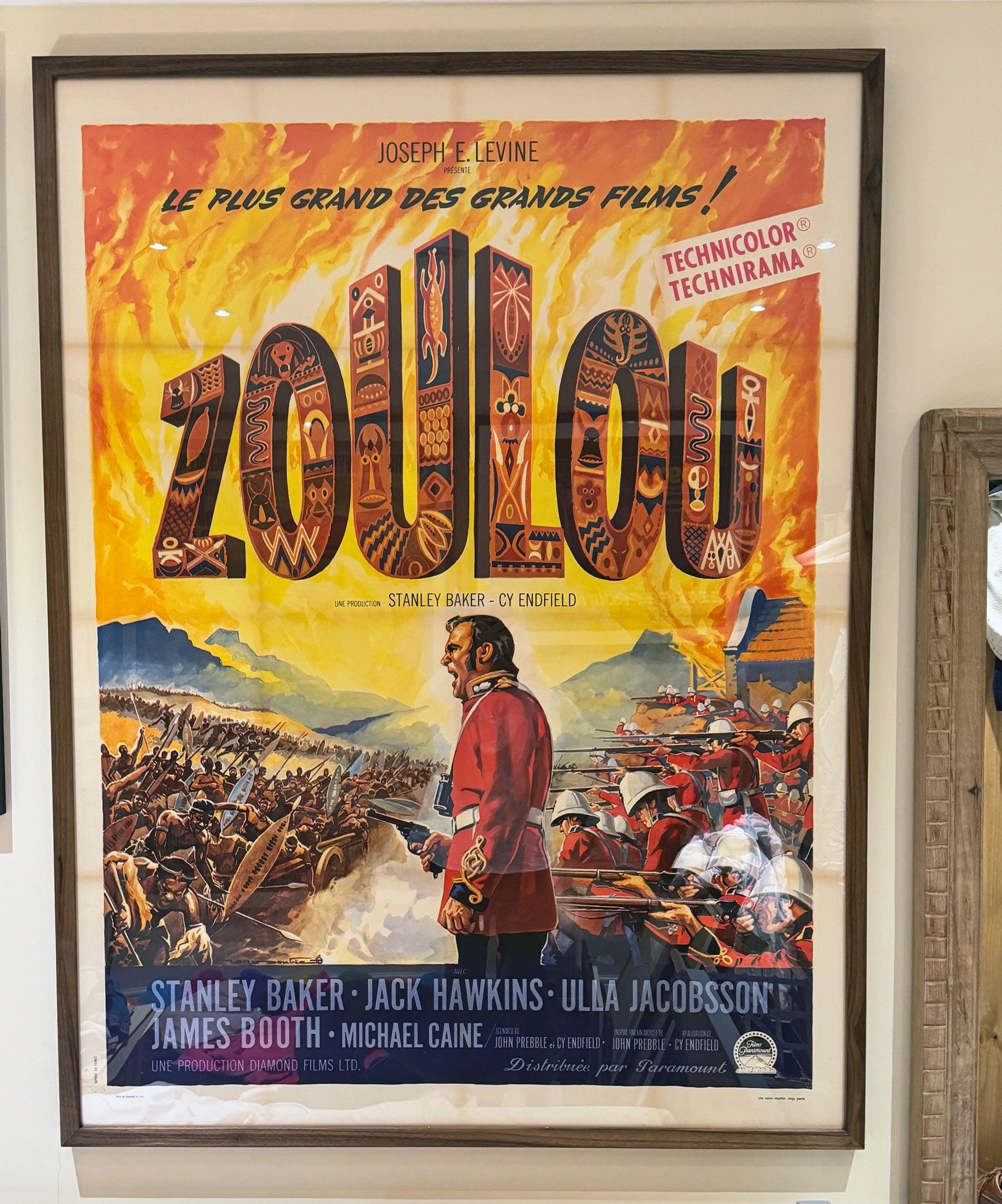 Zulu 1964 Original French Grande Film Movie Poster Roger Soubie