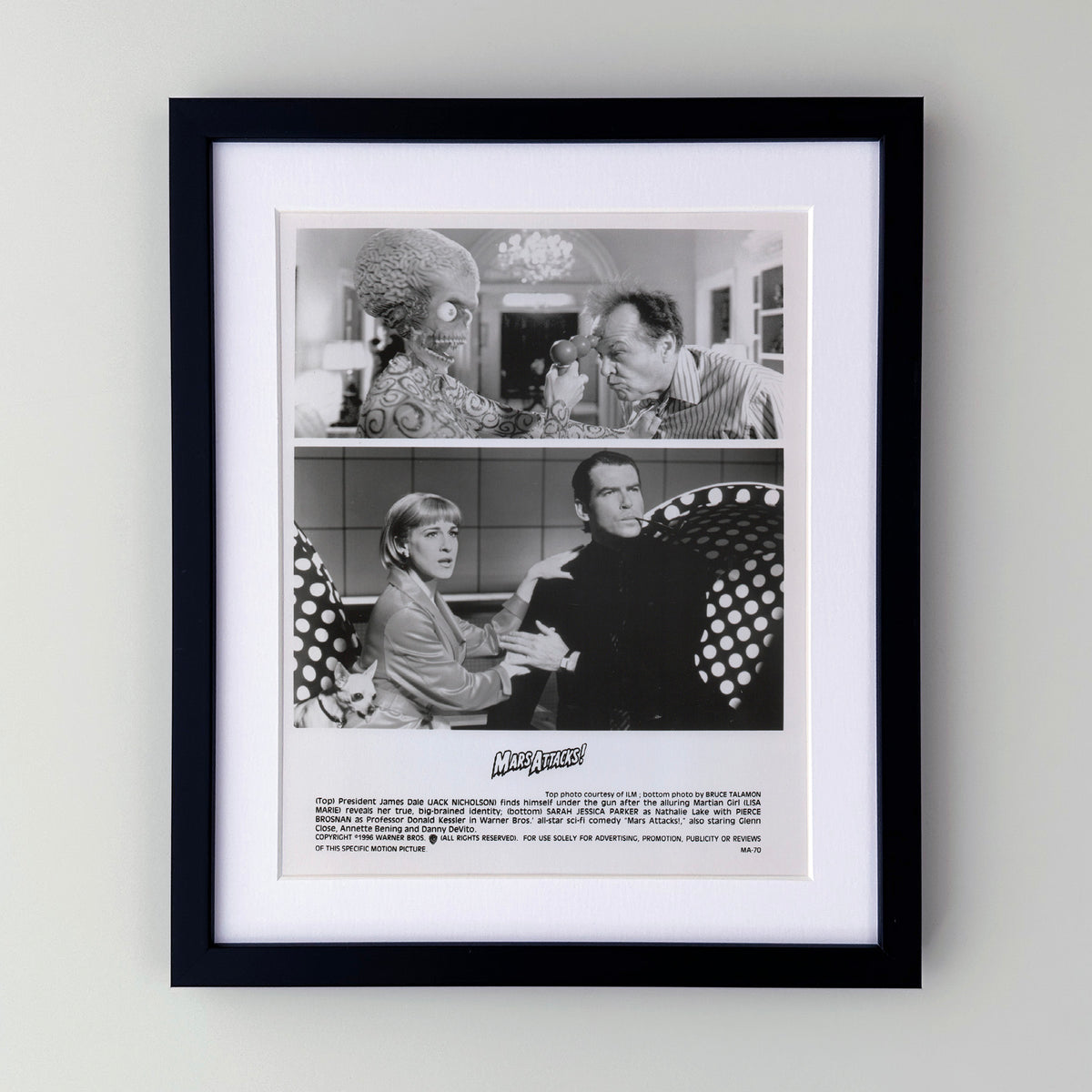 mars Attacks (1996) Film Movie Press Publicity Still Framed