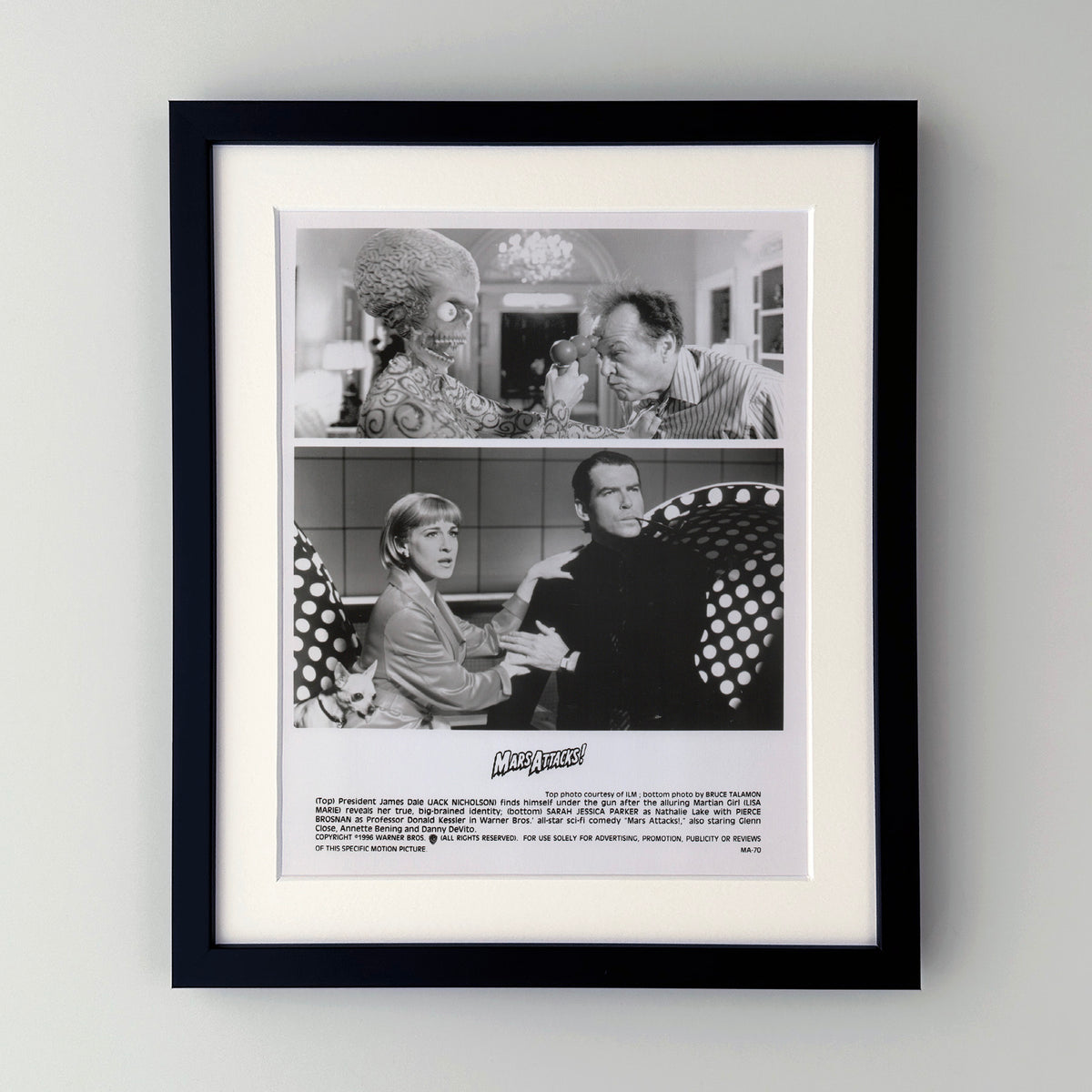 mars Attacks (1996) Film Movie Press Publicity Still Framed