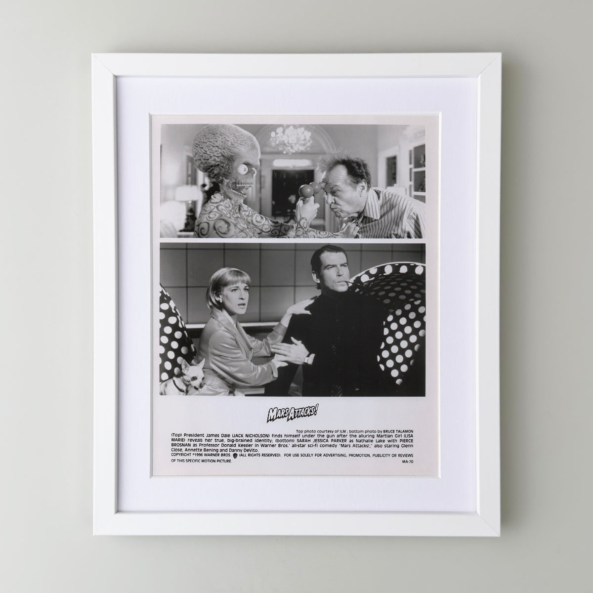 mars Attacks (1996) Film Movie Press Publicity Still Framed
