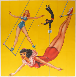 Circus 1960s Trapeze US 6 Sheet Advertising Poster