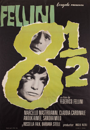 8 1/2 1966 Spanish Film Movie Poster