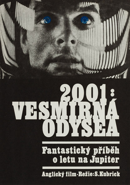 2001: A Space Odyssey original 1970 Czech A3 film movie poster