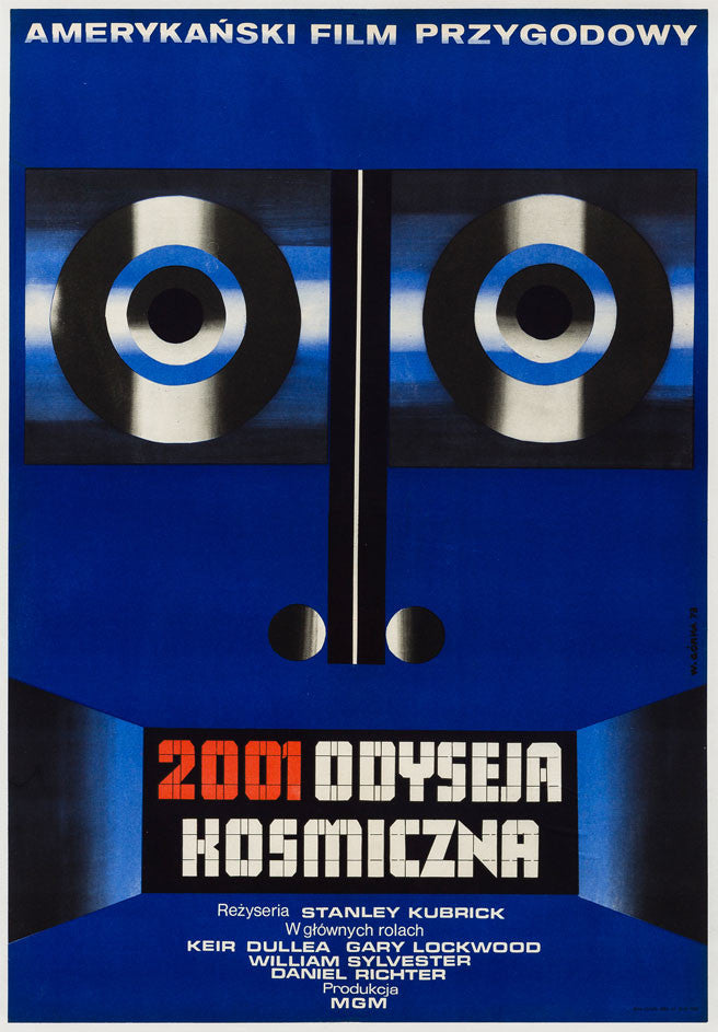 2001 A Space Odyssey 1973 Polish film poster