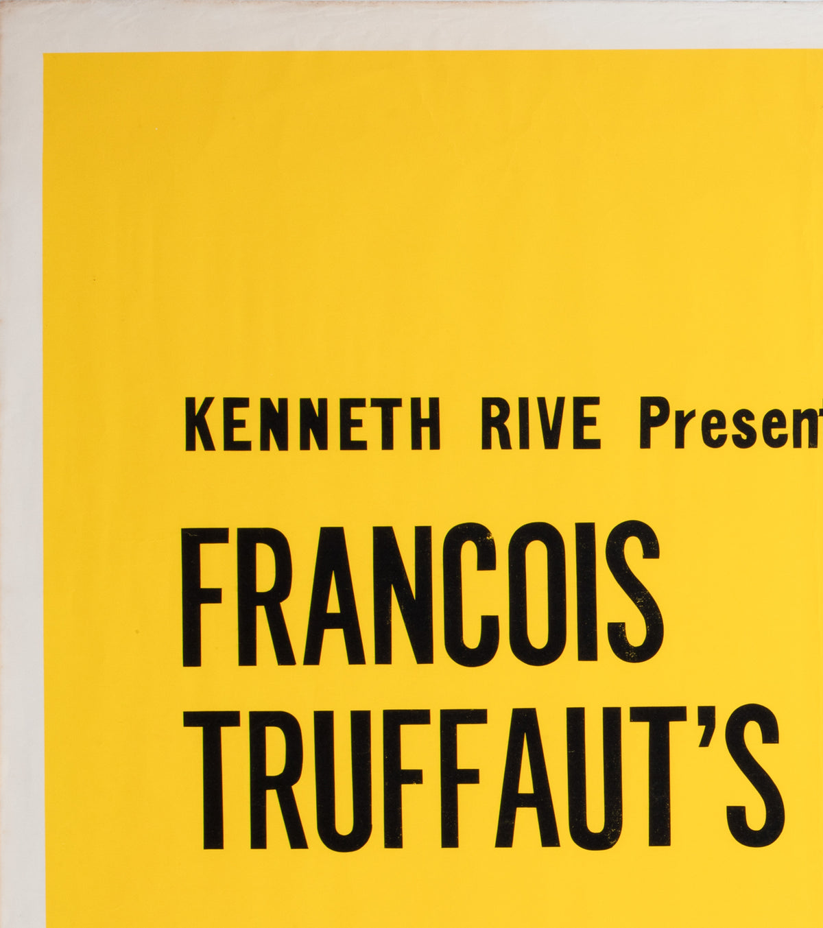 400 Blows 1960s UK Quad Film Movie Poster, Truffaut - detail
