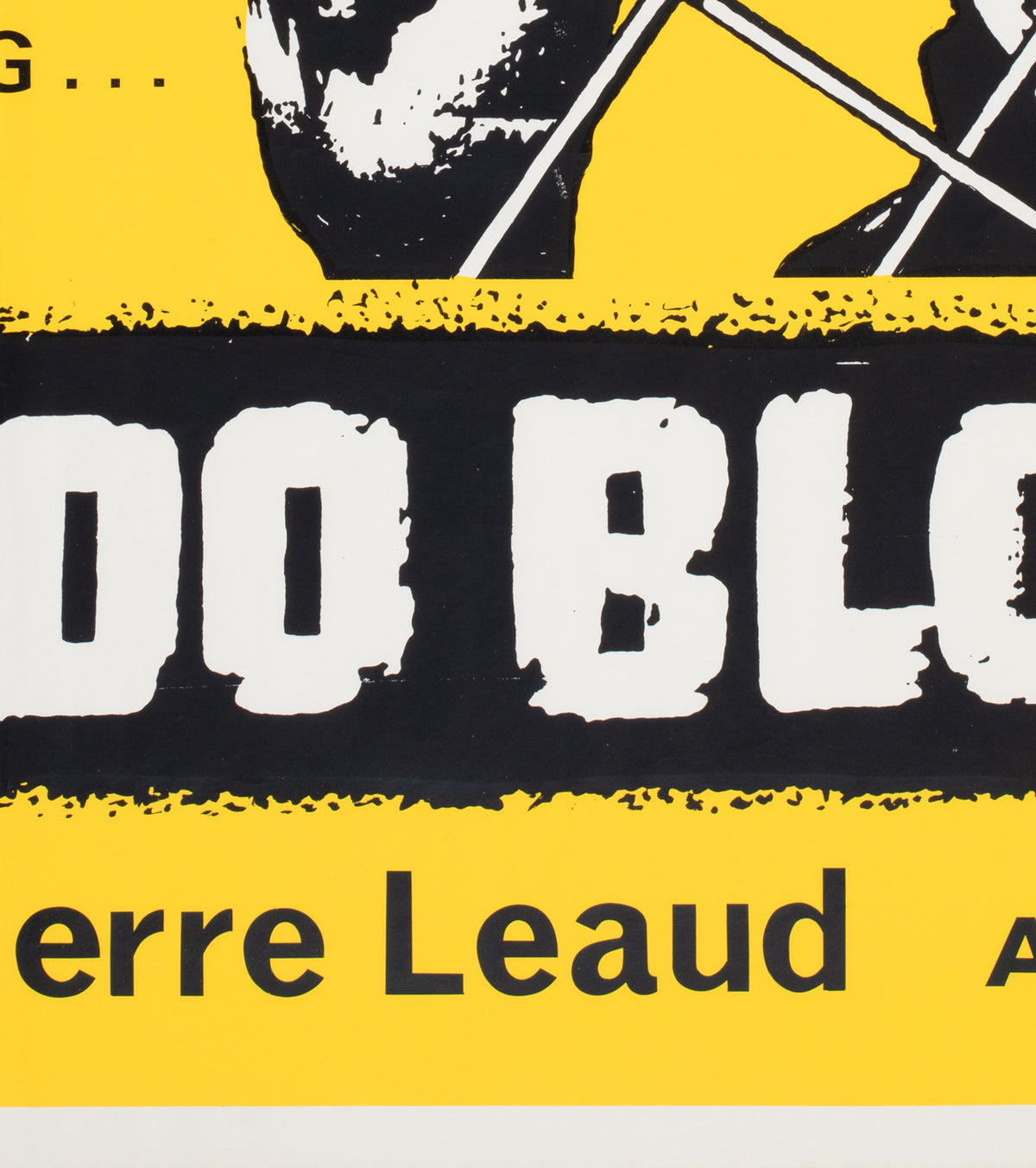 400 Blows 1960s UK Quad Film Movie Poster, Truffaut - detail