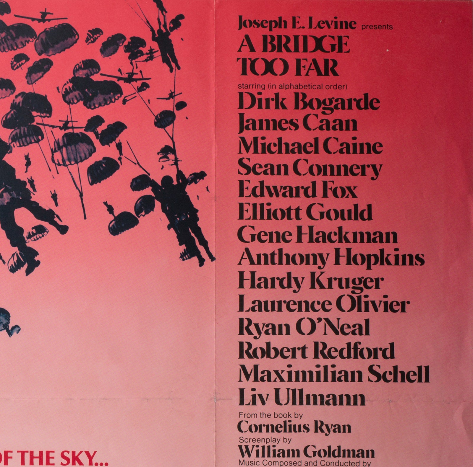 A Bridge Too Far 1977 UK Quad Film Poster