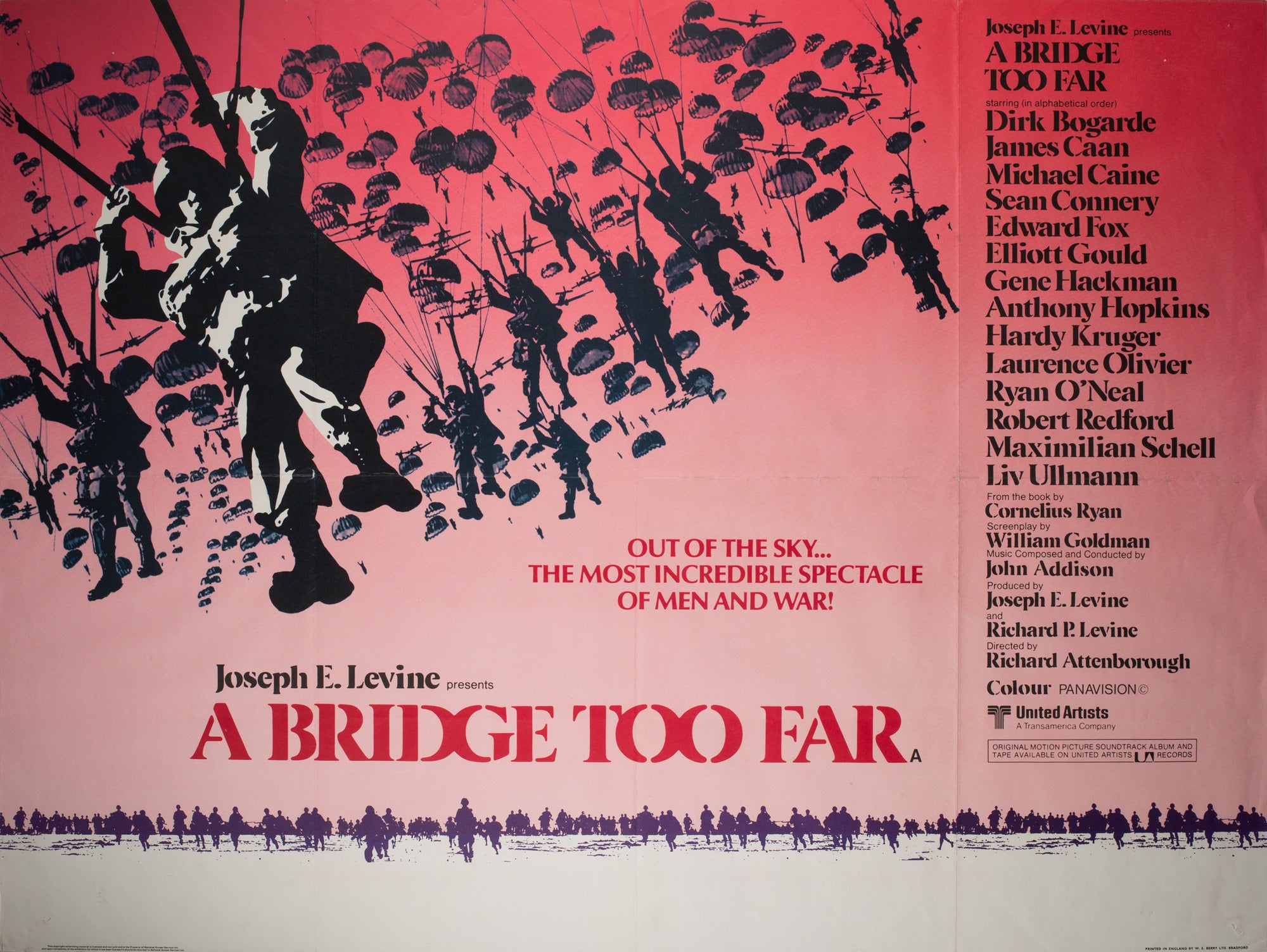 A Bridge Too Far 1977 UK Quad Film Poster