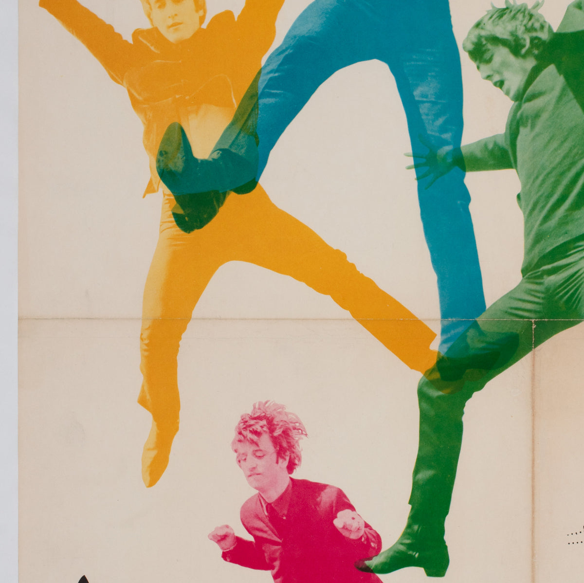 A Hard Day's Night 1964 Japanese B2 Film Poster - detail