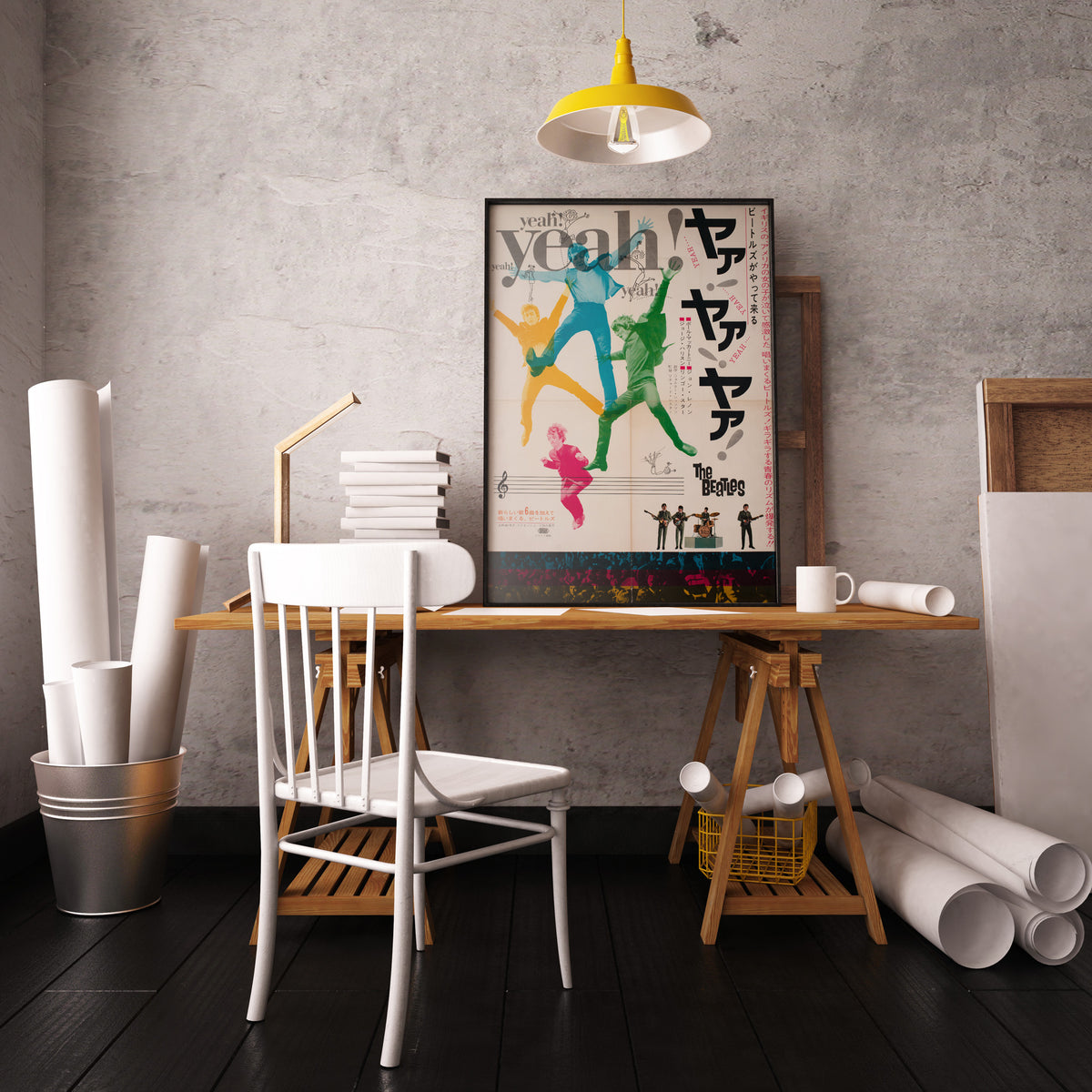 A Hard Day's Night 1964 Japanese B2 Film Poster