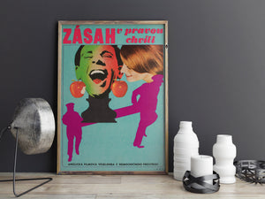 A Stitch in Time 1969 Czech A3 Film Movie Poster, Jaromir Gal