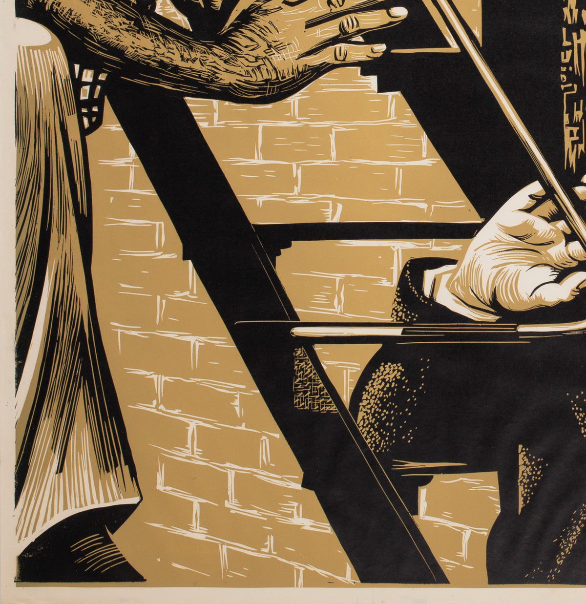 A Thousand Clowns 1966 Academy Cinema UK Quad Film Poster, Strausfeld - detail