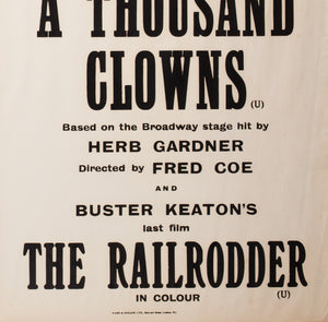 A Thousand Clowns 1966 Academy Cinema UK Quad Film Poster, Strausfeld - detail
