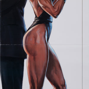 A View to a Kill 1985 US 1 Sheet Advance White Style Film Movie Poster, James Bond - detail