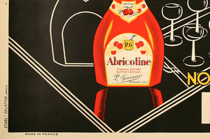 Abricotine c1930 Vintage French Alcohol Advertising poster - detail