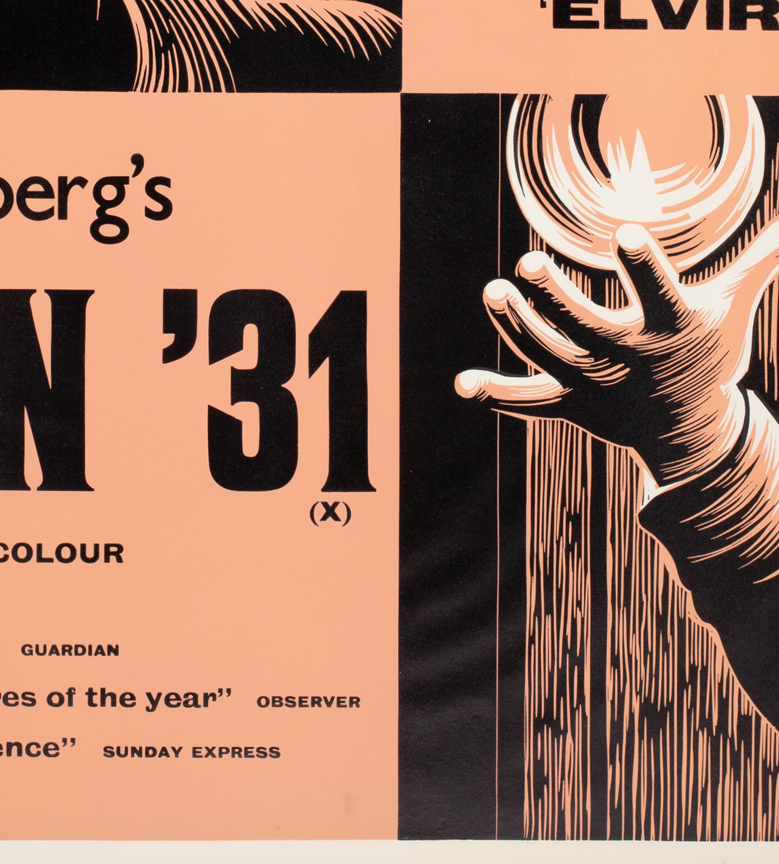 Adalen '31 1970s Academy Cinema UK Quad Film Poster, Strausfeld - detail