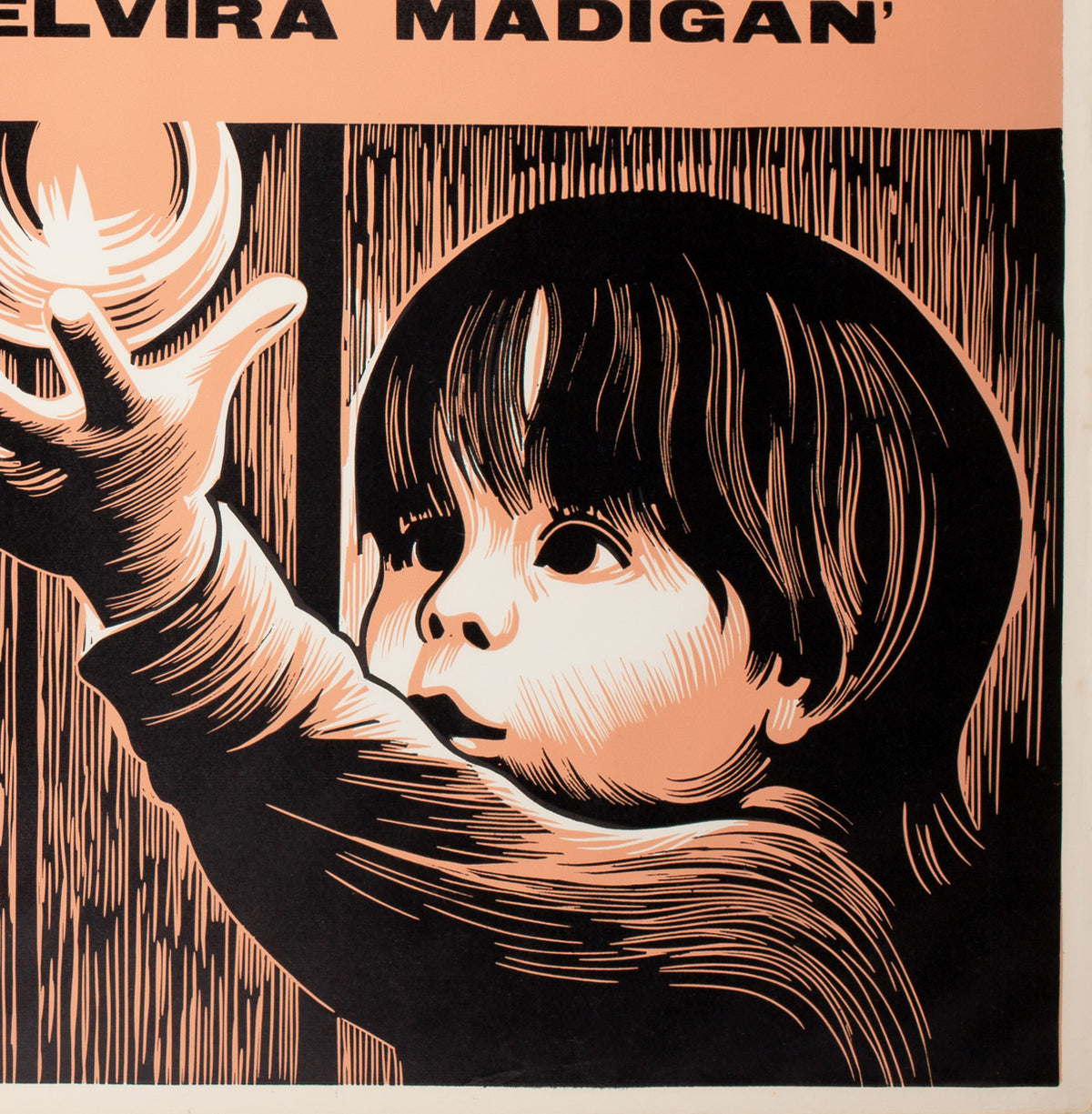 Adalen '31 1970s Academy Cinema UK Quad Film Poster, Strausfeld - detail