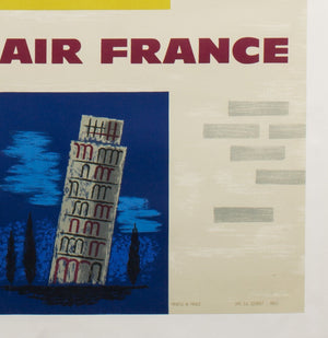 Air France Europe 1959 Poster by Jean Carlu - Detail