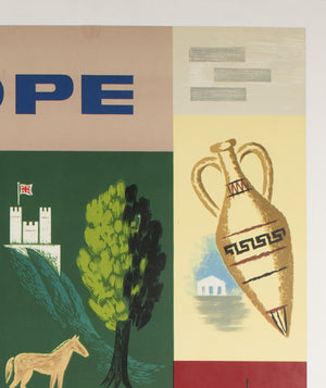 Air France Europe 1959 Poster by Jean Carlu - Detail