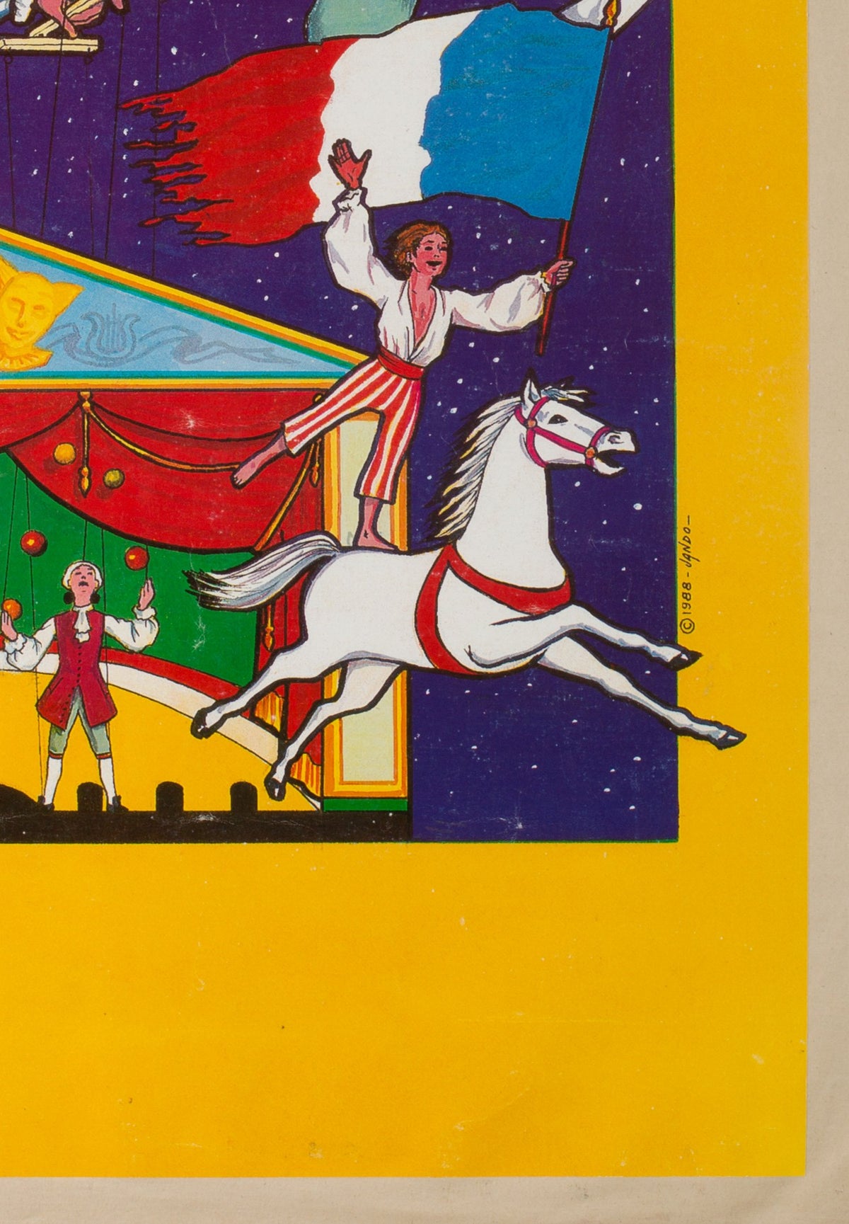 French Cirque Poster - Alexis Gruss 1989, Bacha