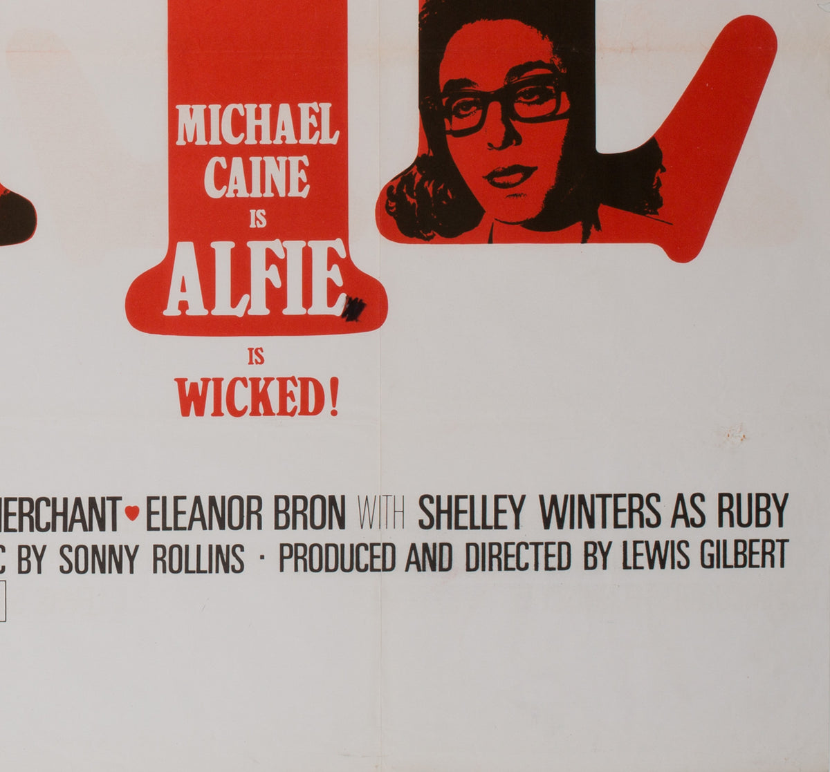 Alfie 1966 UK Quad Film Poster