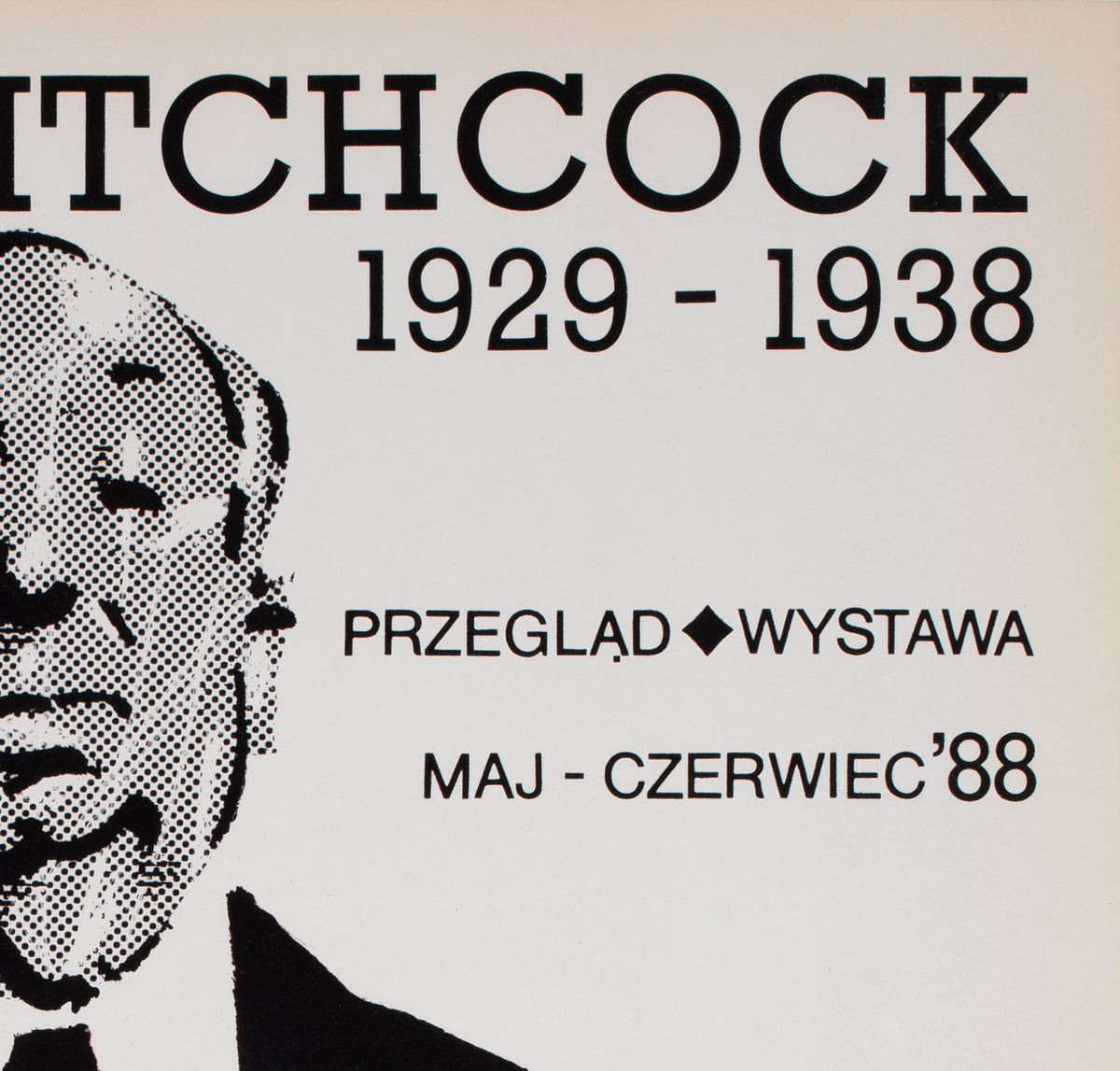Alfred Hitchcock 1988 Film Movie Festival Polish B1 Poster, Swierzy Waldemar - detail