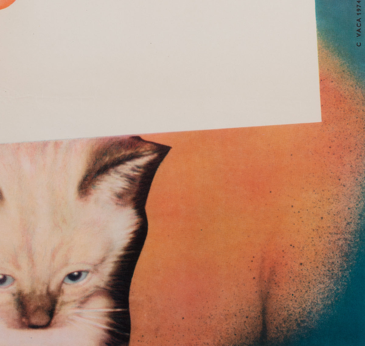 Alfredo, Alfredo! 1974 Czech A1 Film Movie Poster, Karel Vaca - detail