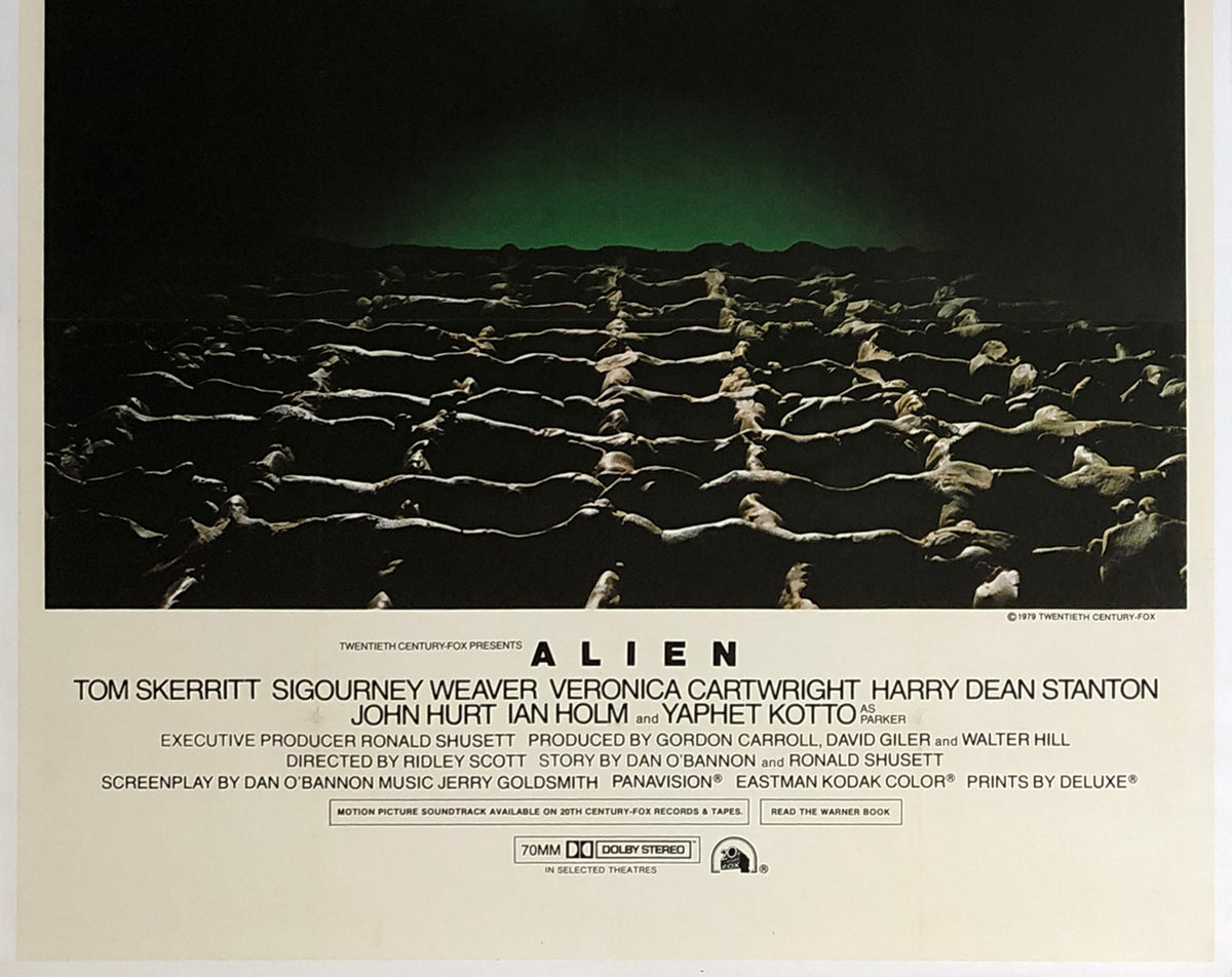 Alien 1979 US 3 Sheet Film Poster - detail