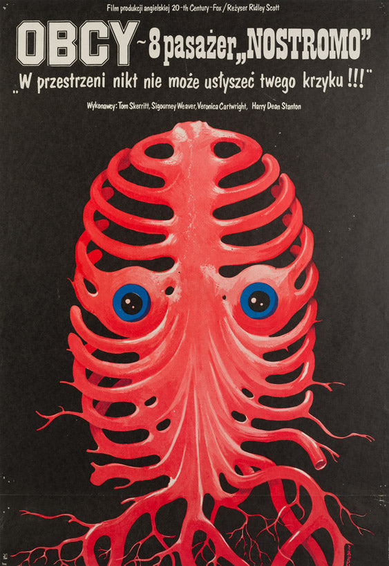 Alien 1980 original Polish film movie poster
