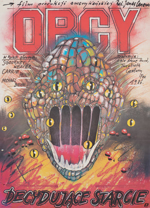 Aliens 1987 Polish Film Poster, Pagowski