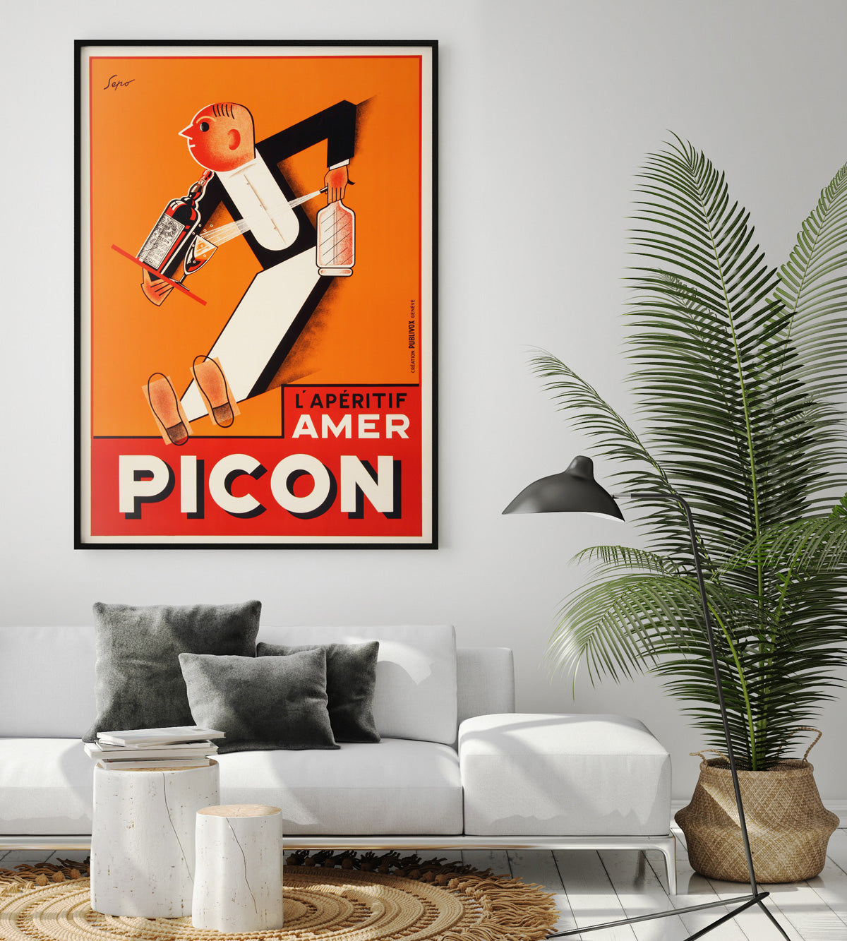 Amer Picon C1934 Vintage French Alcohol Poster, Severo Pozzati
