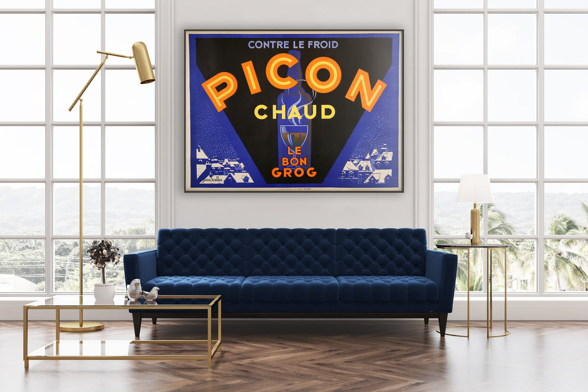 Amer Picon C1935 Vintage French Alcohol Advertising Poster, Jean Scelles