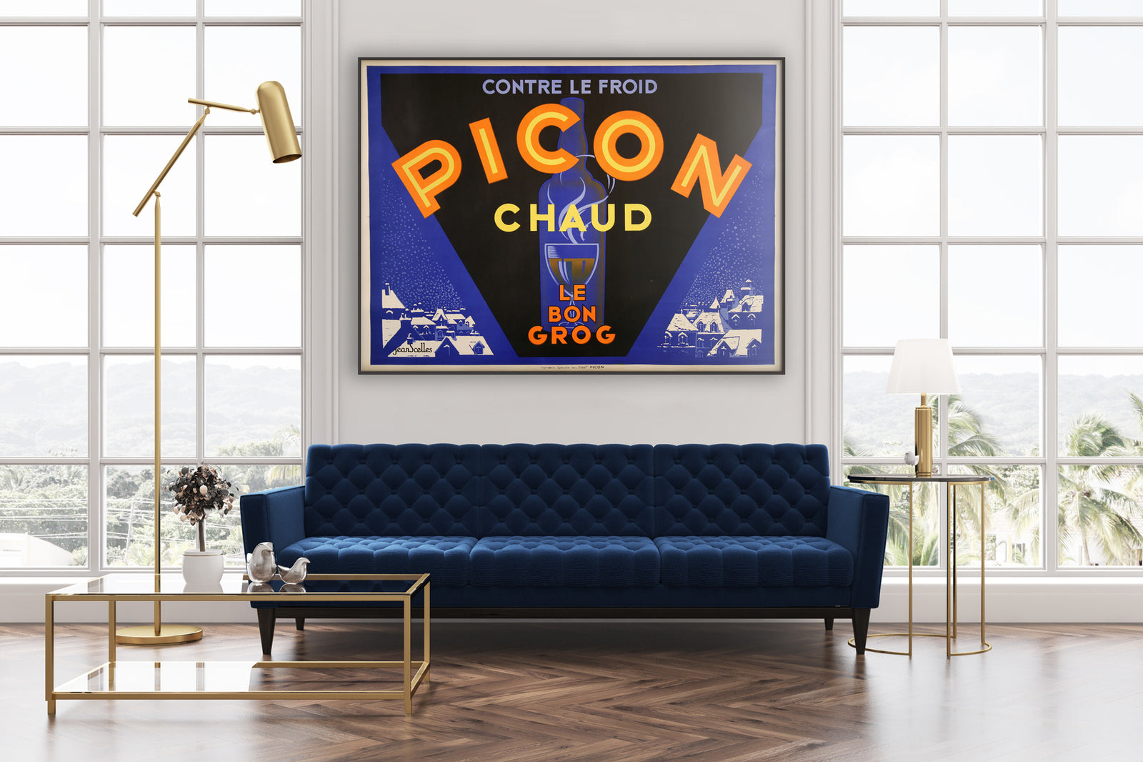 Amer Picon C1935 Vintage French Alcohol Advertising Poster, Jean Scelles