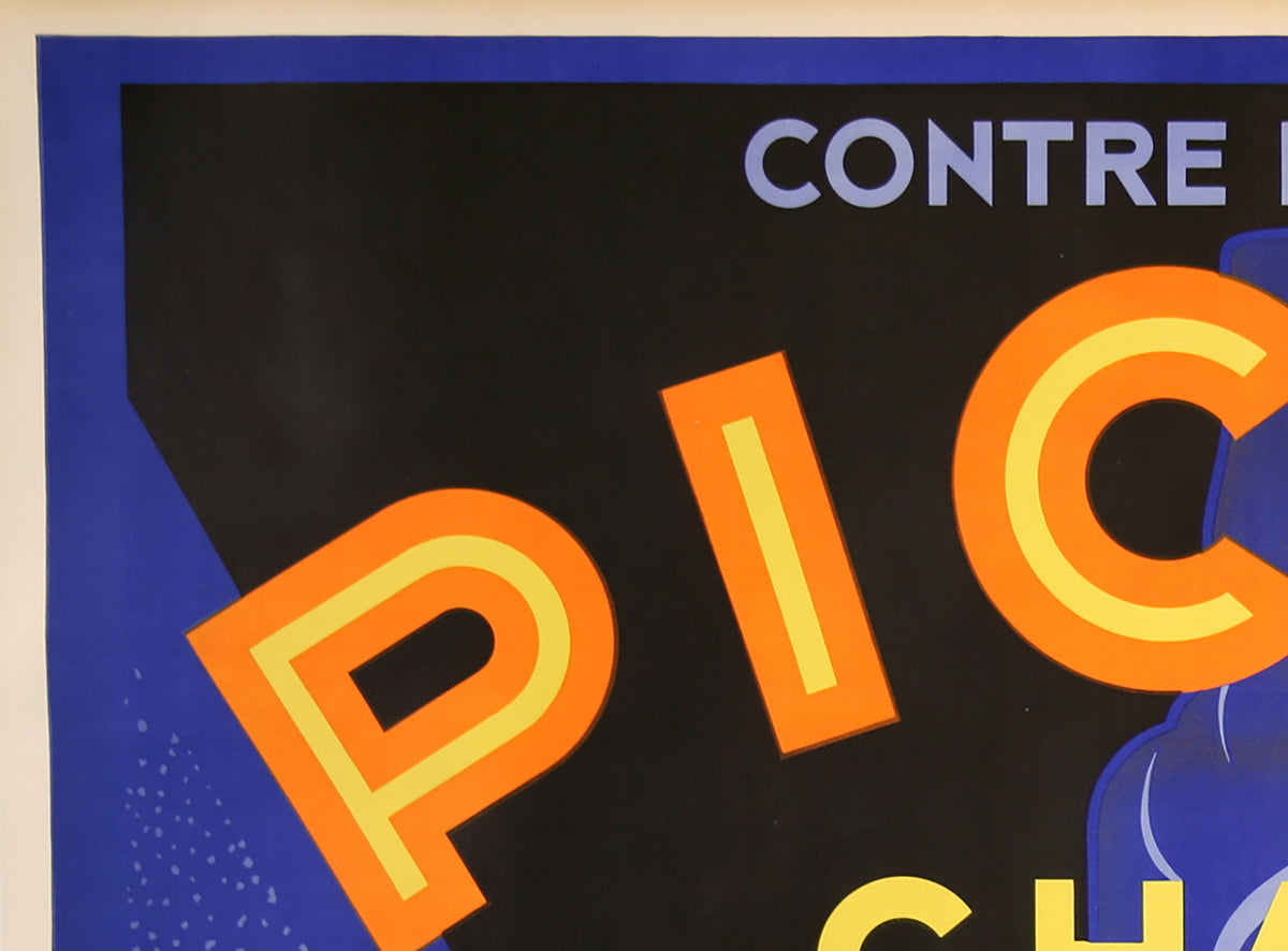 Amer Picon C1935 Vintage French Alcohol Advertising Poster, Jean Scelles - detail