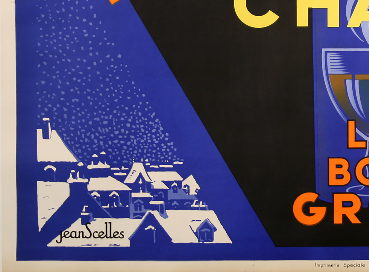 Amer Picon C1935 Vintage French Alcohol Advertising Poster, Jean Scelles - detail