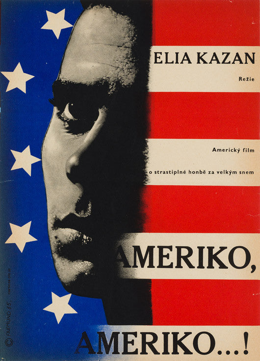 America America 1965 Czech A3 original film movie poster