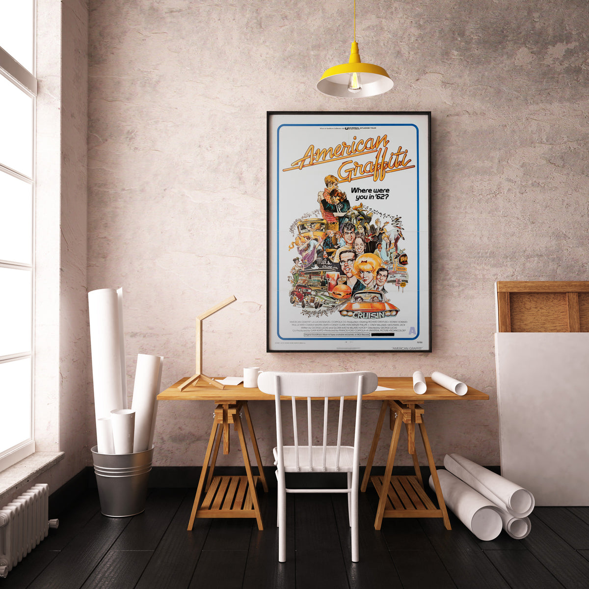 American Graffiti 1973 US 1 Sheet Film Poster, Drucker